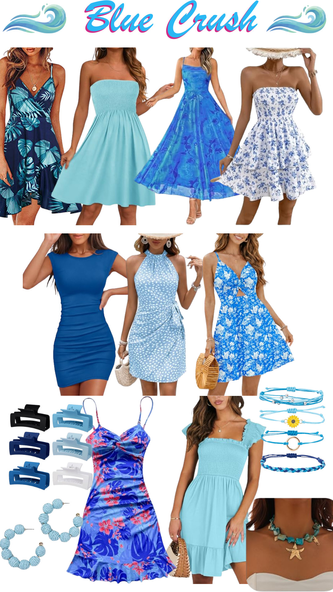 My favorite beach-ready dresses that will turn you into somone's Blue Crush! #beachfashion #summerstyle #amazon #amazonfinds #bluecrush #summer 

 #LTKootd #LTKSeasonal #LTKWedding