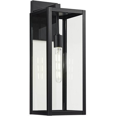John Timberland Titan Modern Outdoor Wall Light Fixture Mystic Black 20" Clear Glass for Post Exterior Barn Deck House Porch Yard Patio Home Outside | Target