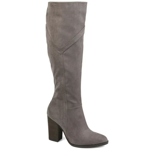 Brinley Co. Womens Extra Wide Calf Detailed Knee High Boot - Walmart.com | Walmart (US)