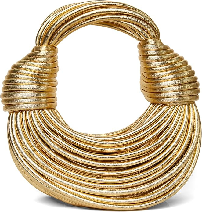 Women Woven Handbag PVC Leather Satchel Creative Noodles Style Fashion Crossbody Bag | Amazon (US)