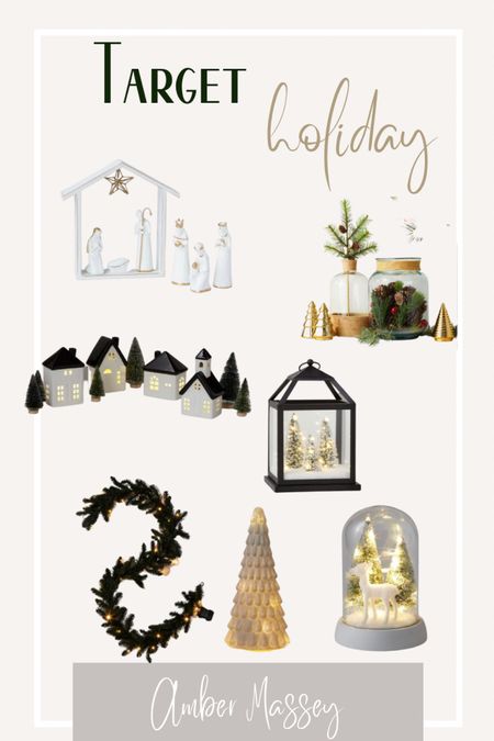 Holiday home decor at Target. So many great options to fit all home decor styles. 

#LTKHoliday #LTKSeasonal #LTKhome
