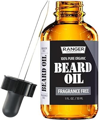 Fragrance Free Beard Oil & Leave In Conditioner, 100% Pure Natural for Groomed Beards, Mustaches,... | Amazon (US)