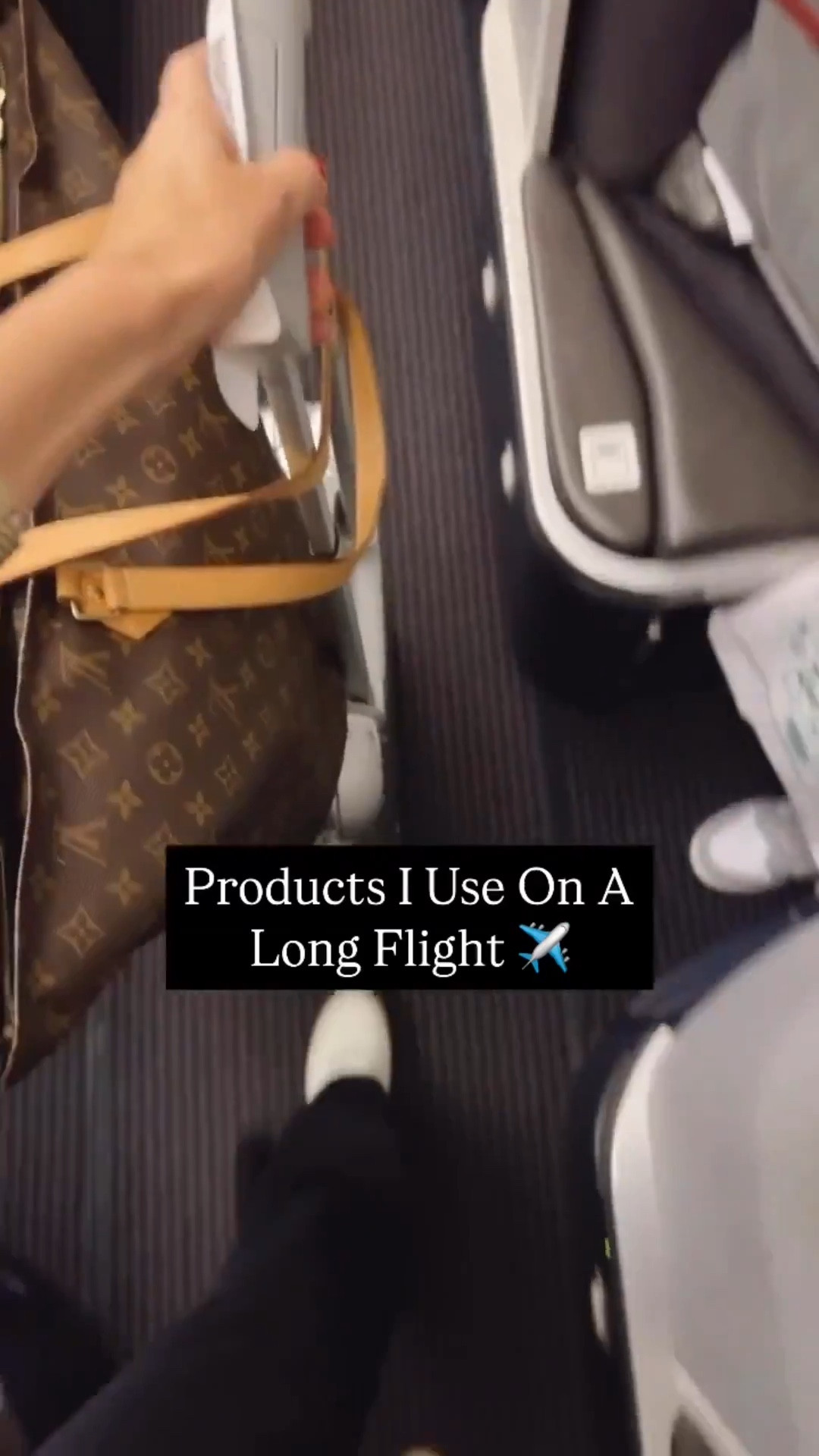Products I use on a long flight 
Hand sanitizer 
Make up remover 
Face mist 
Serum with retinol 
Moisturizer 
Lip oil 
Hand cream
Always bring a tide pen
Mini hair brush 
Fuzzy socks 
Compact earbuds case 
Travel essentials 
Airport essentials 



#LTKTravel #LTKBeauty #LTKU