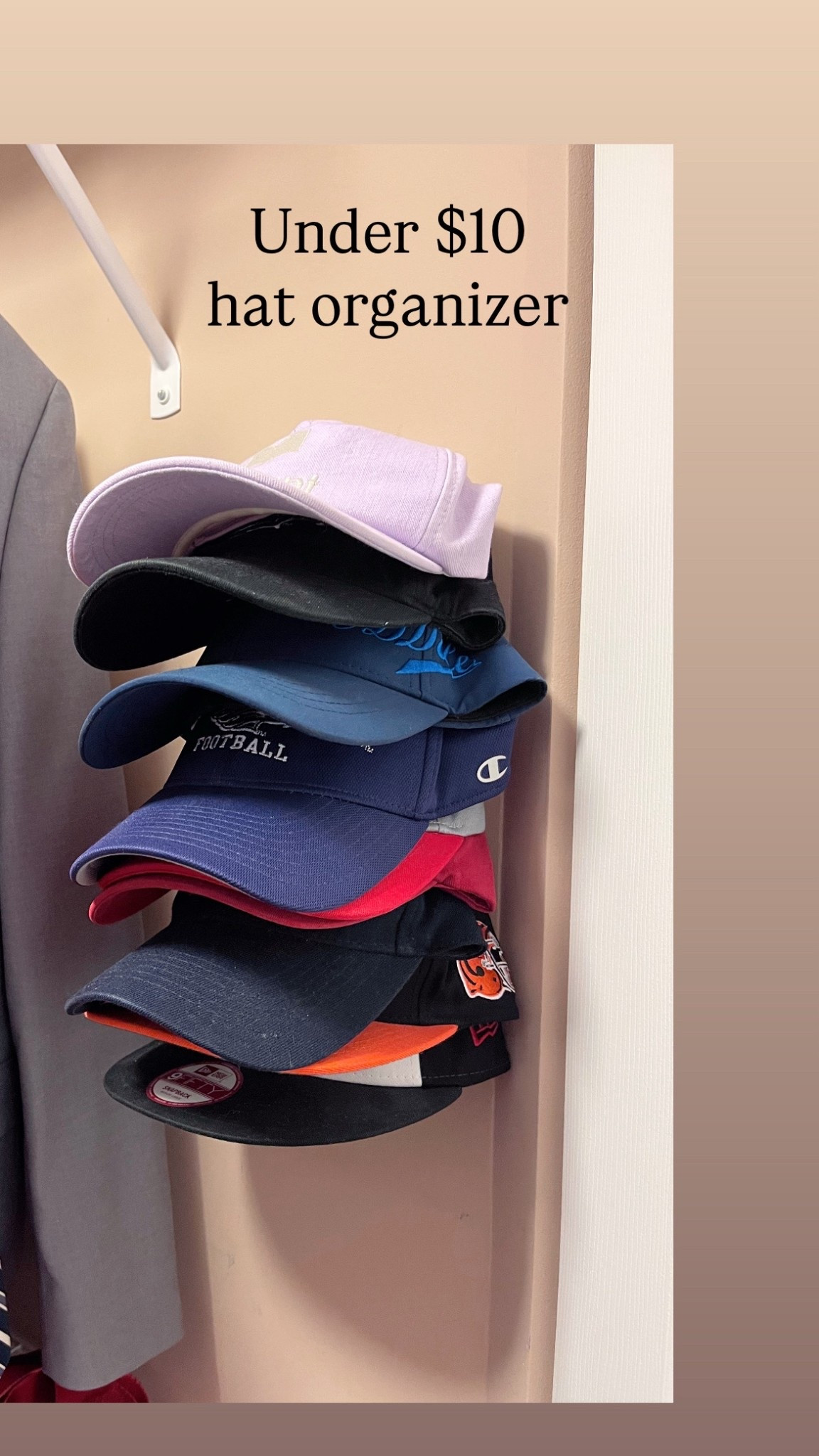 Home organization
Hat holder
Closet organization 
Amazon home finds


#LTKHome #LTKFindsUnder50 #LTKSaleAlert