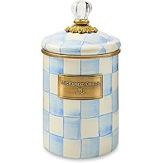 MACKENZIE-CHILDS Enamel Canister, Kitchen Storage Container with Lid, Medium, 48-Ounce Capacity, ... | Amazon (US)