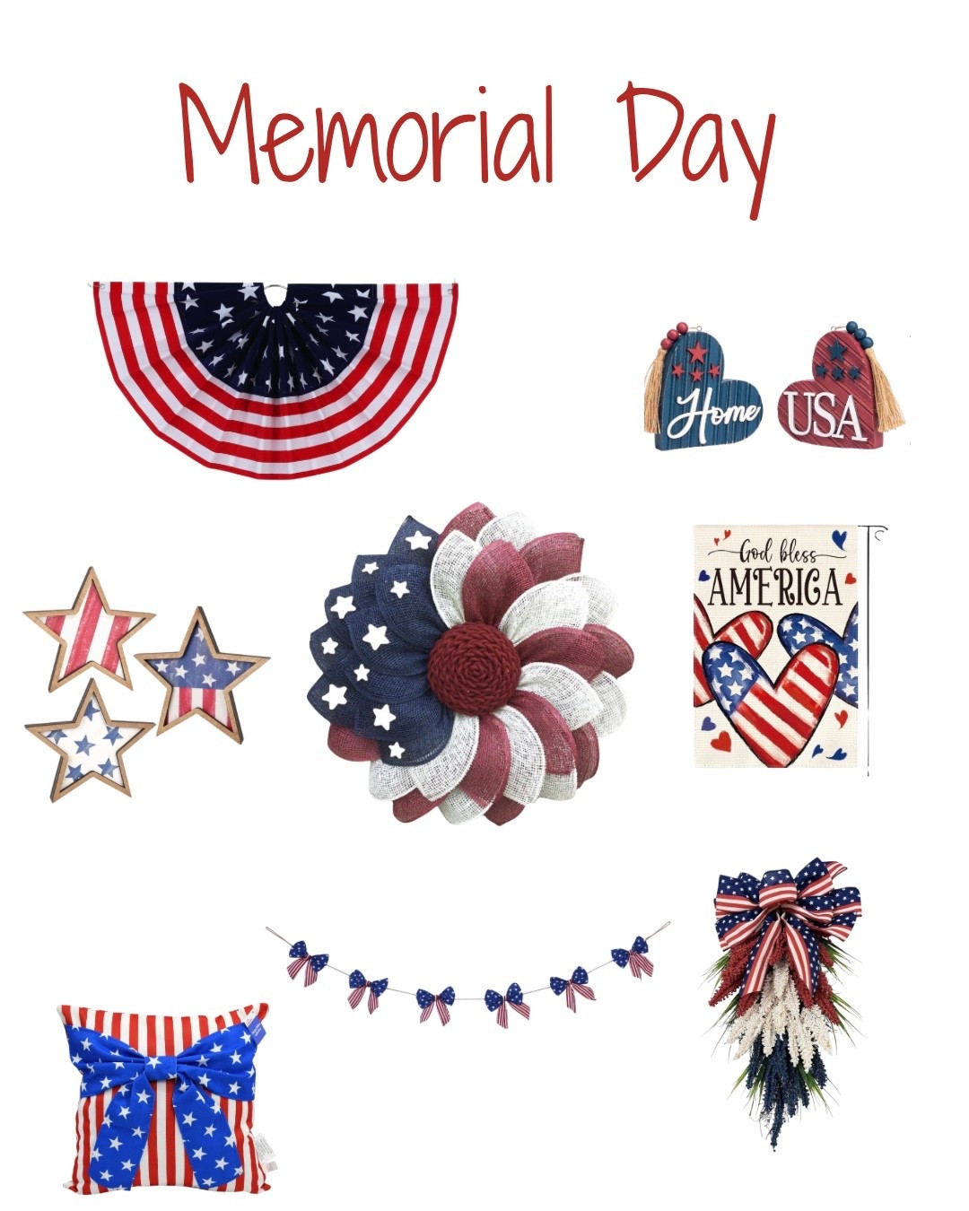 Walmart Memorial Day Decor

#LTKSeasonal #LTKHome #LTKSaleAlert