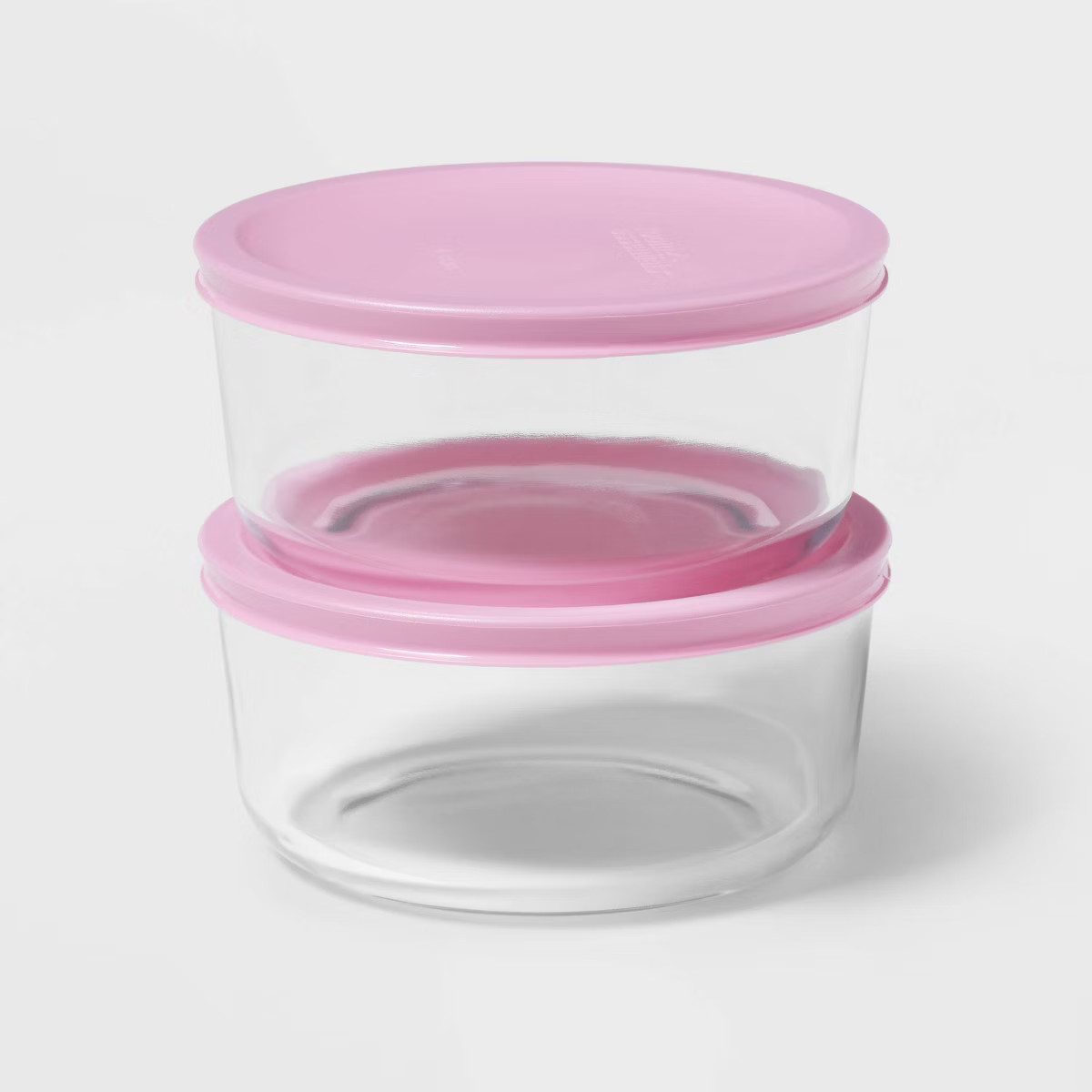 4pc (set of 2) 4c Round Glass Food Storage Container Set - Room Essentials™ | Target