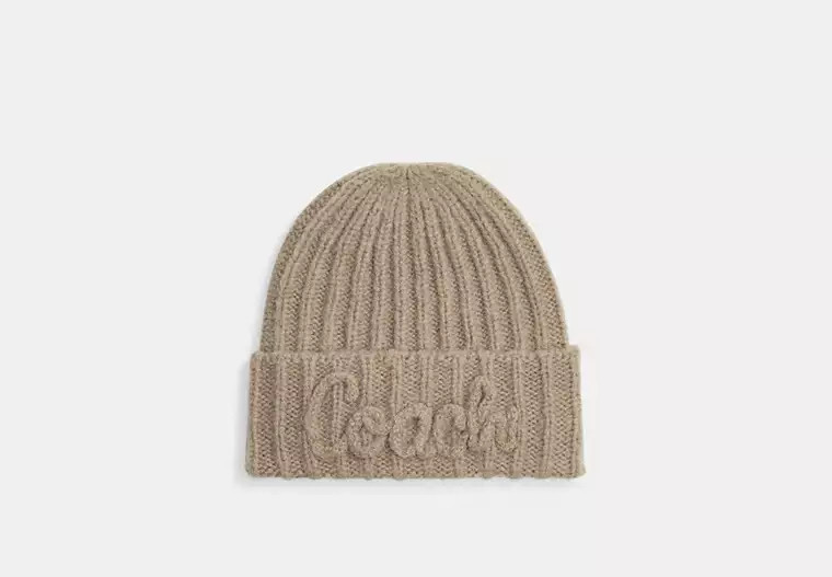 Coach Script Knit Beanie | Coach Outlet CA