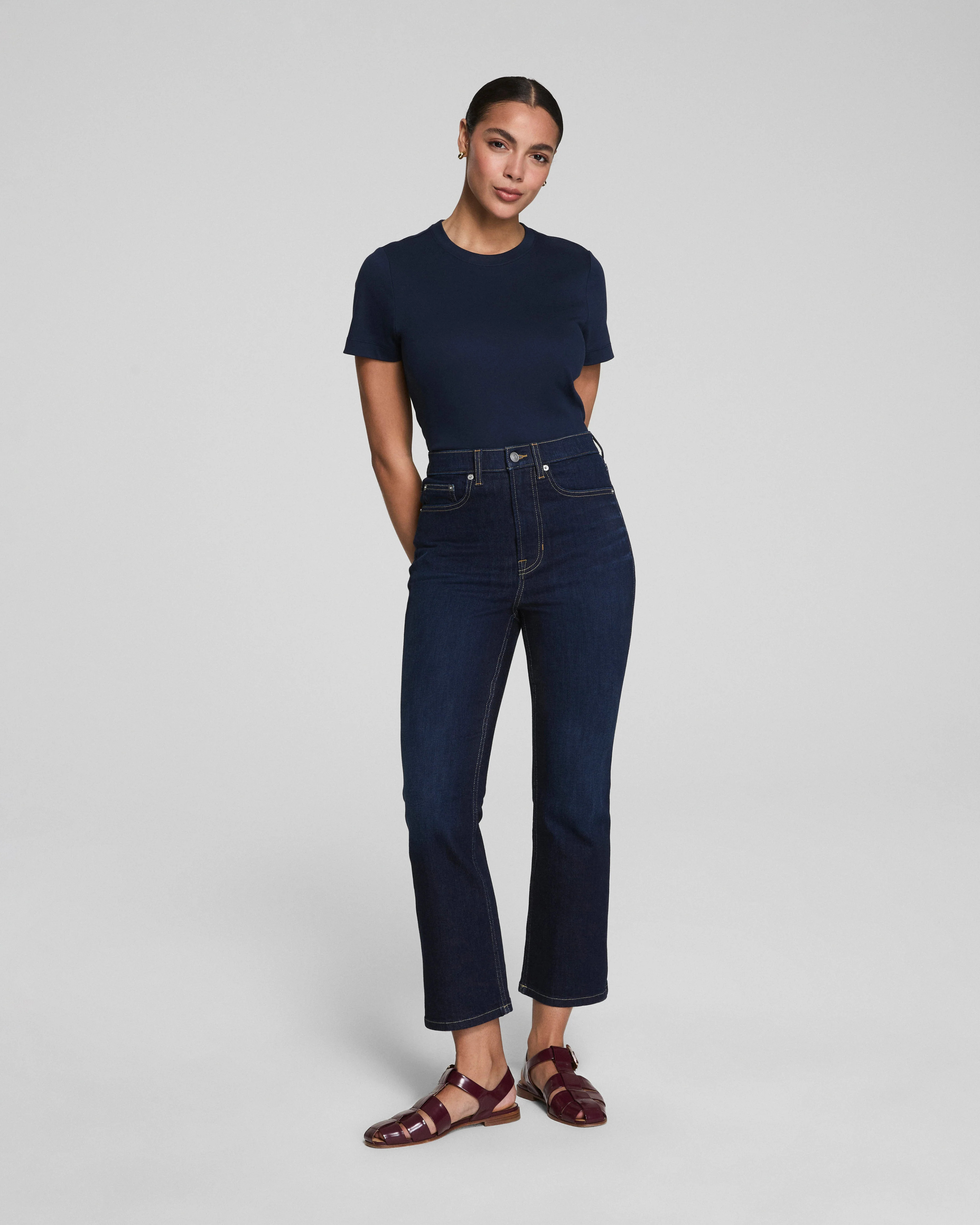 SPANXsculpt™ ReDefine Kick Flare Jeans, Dark Indigo | Spanx