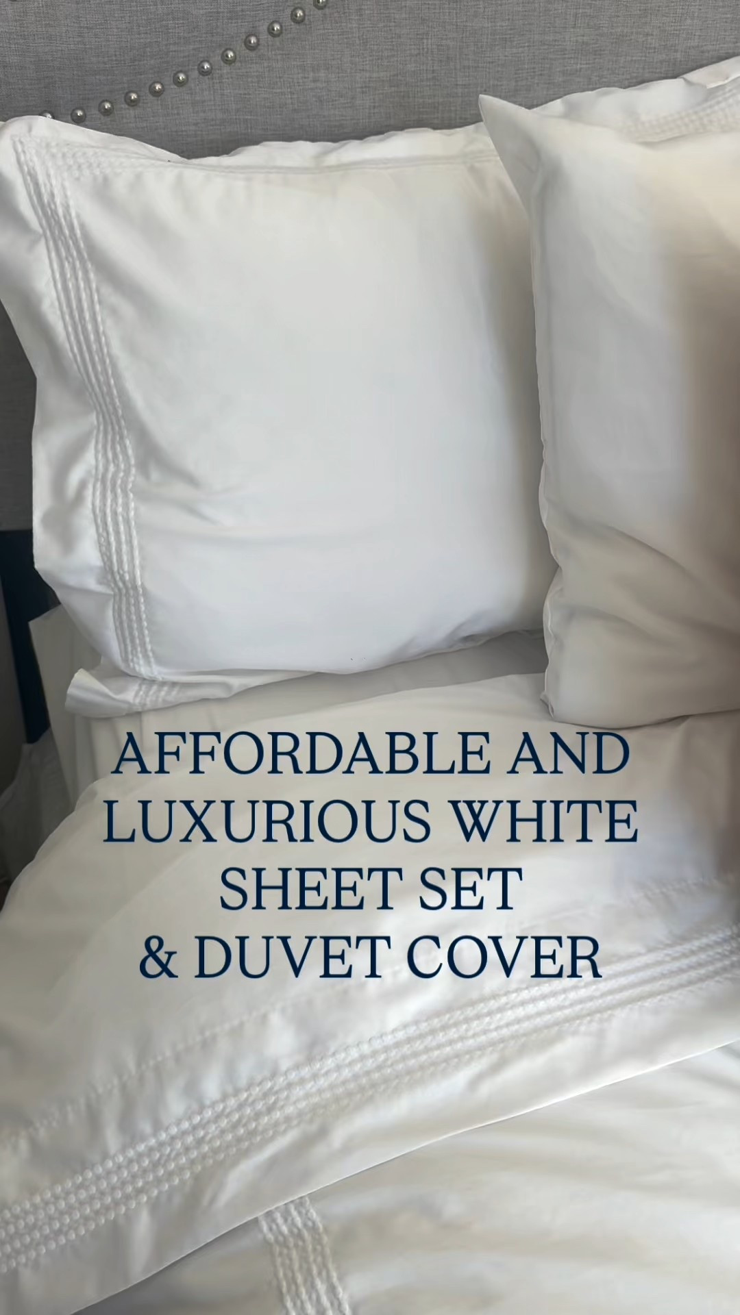 ✨400 THREAD COUNT!
✨We LOVE these sheets for the value and quality…and the dot detail is fantastic. We added the duvet cover as well! 