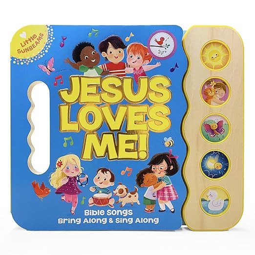 Jesus Loves Me 5-Button Songbook - Perfect Gift for Easter Baskets, Christmas, Birthdays, Baptism... | Amazon (US)