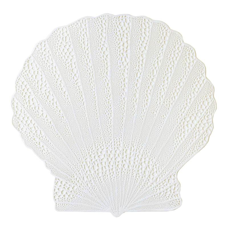 White Seashell Vinyl Placemat | At Home