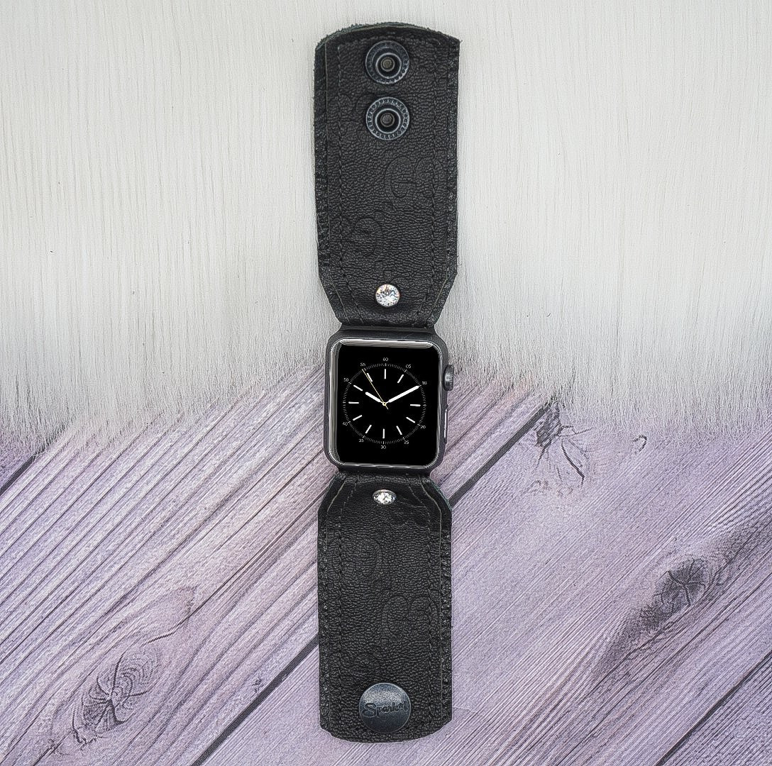 Limited Edition Bow Band in Upcycled Black Webbed GG | Sparkl