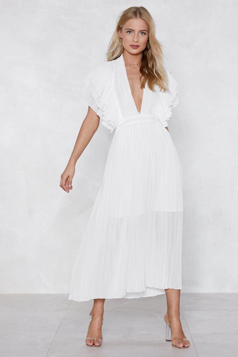 Backstage Pleated Dress | NastyGal (US & CA)