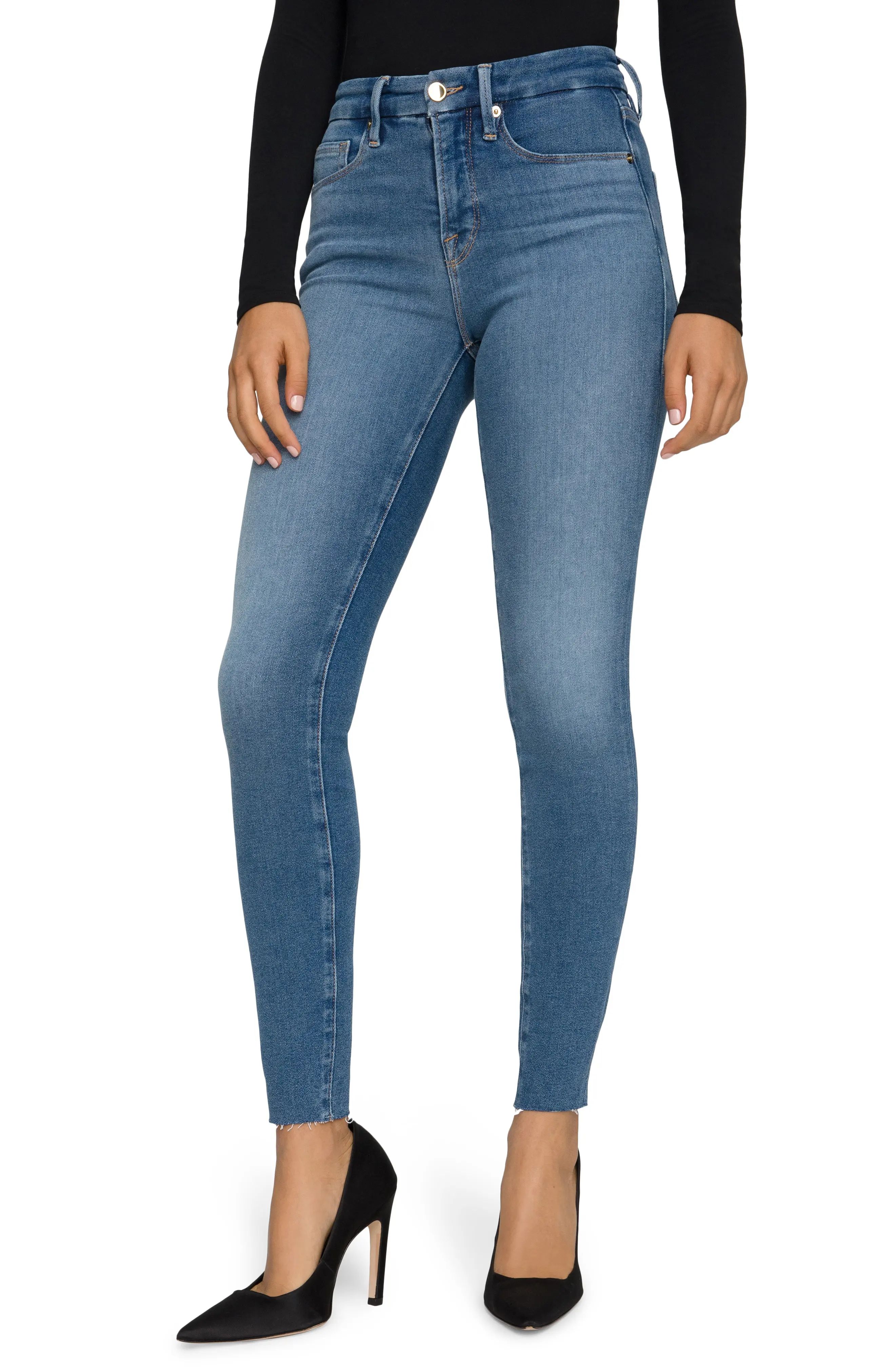 Women's Good American Good Legs Skinny Jeans, Size 12 - Blue | Nordstrom