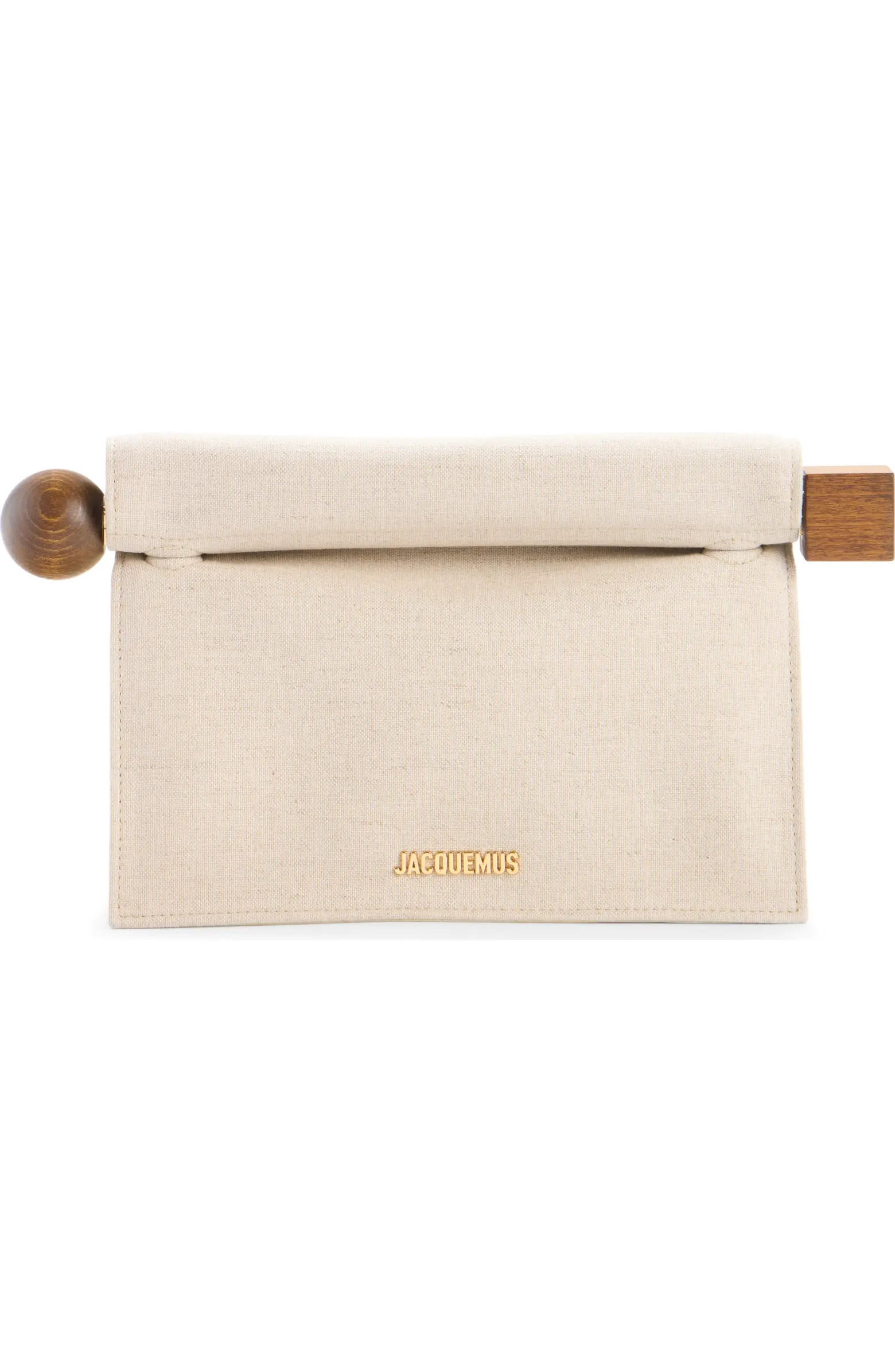 Jacquemus La Pochette Rond Carré Canvas Clutch | Nordstrom | Nordstrom