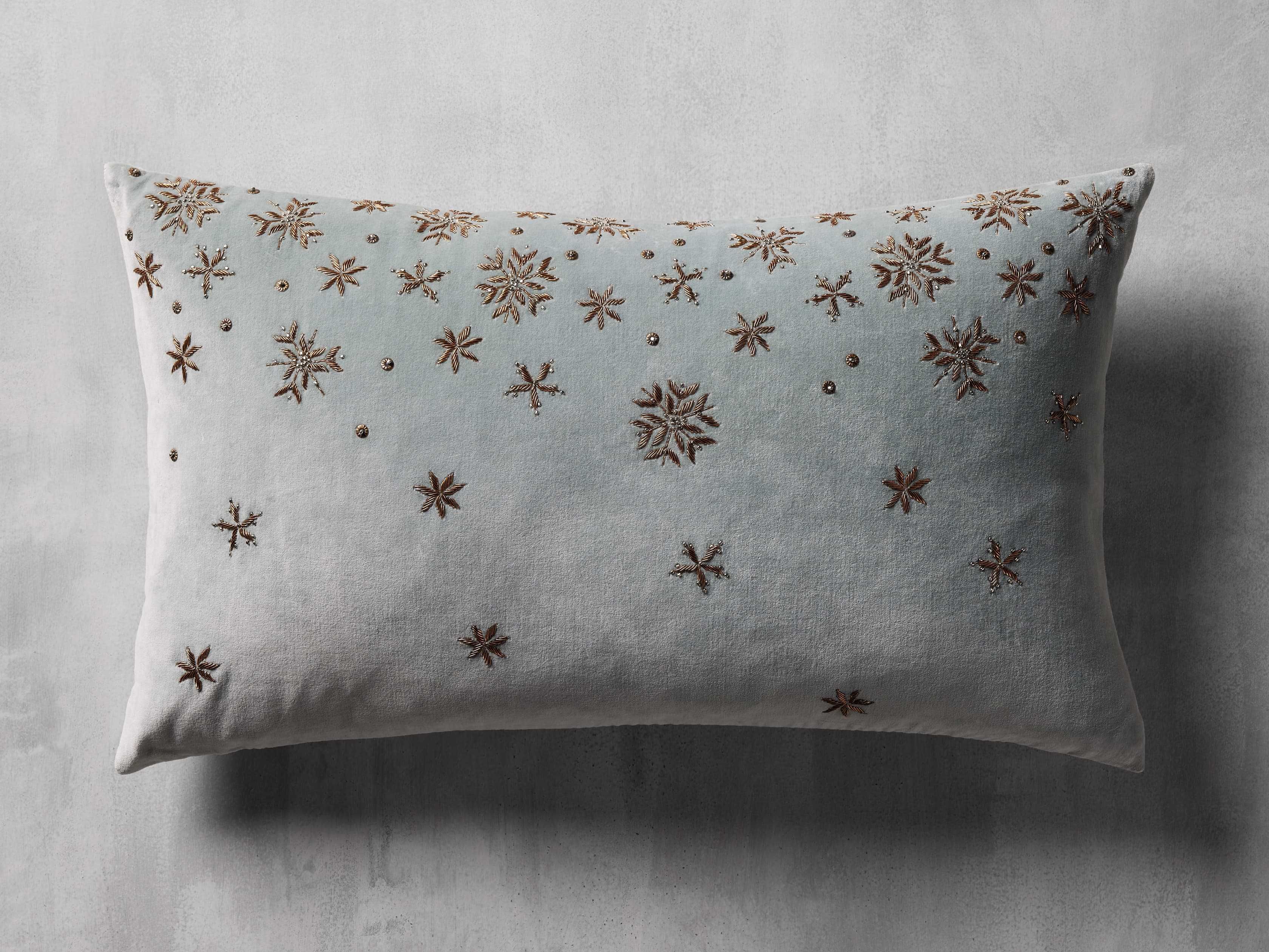 Fallen Snow Lumbar Pillow Cover | Arhaus