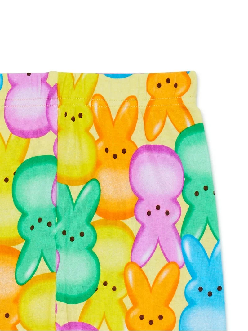 Easter Peeps Girls' Short Sleeve Pajama Set, 2-Piece, Sizes 4-10 | Walmart (US)
