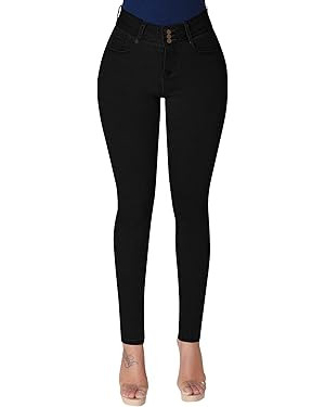 roswear Womens High Waisted Skinny Stretch Butt Lifting Jeans | Amazon (US)