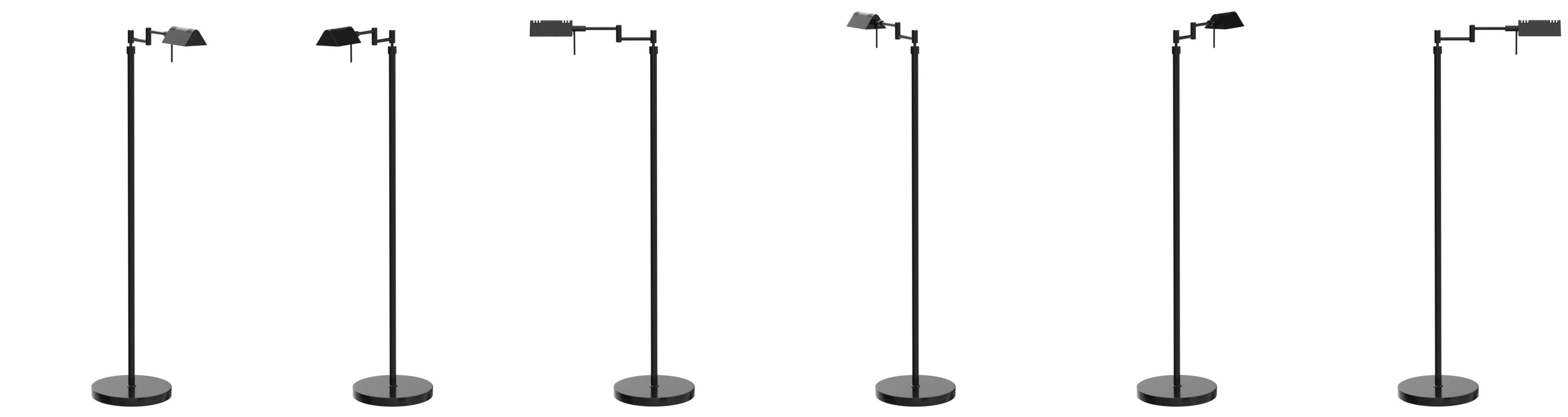 O’Bright Dimmable LED Pharmacy Floor Lamp, 12W LED, Full Range Dimming, 360 Degree Swing Arms, Adjustable Heights, Standing Lamp for Reading, Sewing, and Craft, ETL Listed (Black) | Amazon (US)