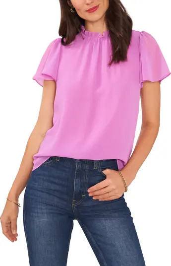 Shirred Chiffon Blouse | Nordstrom