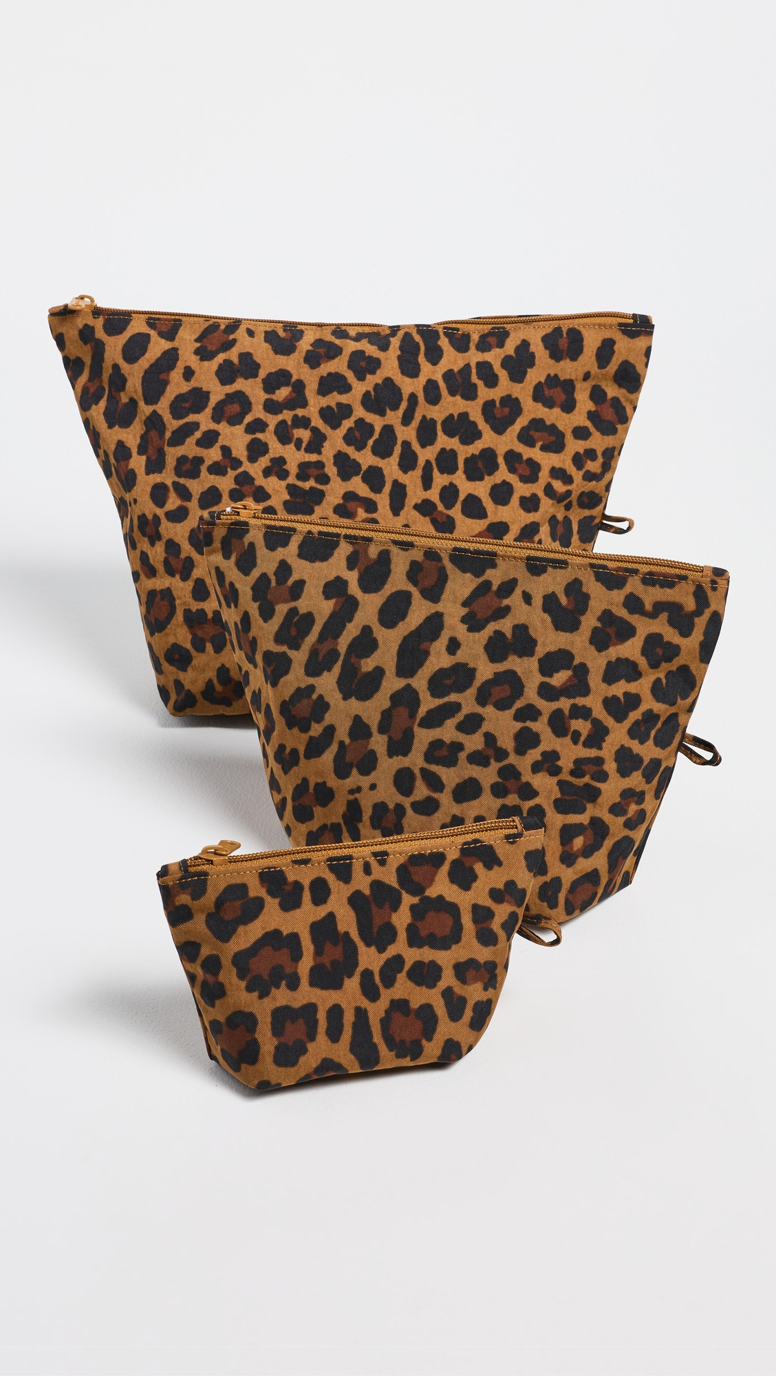 BAGGU Go Pouch Set Leopard One Size | Shopbop