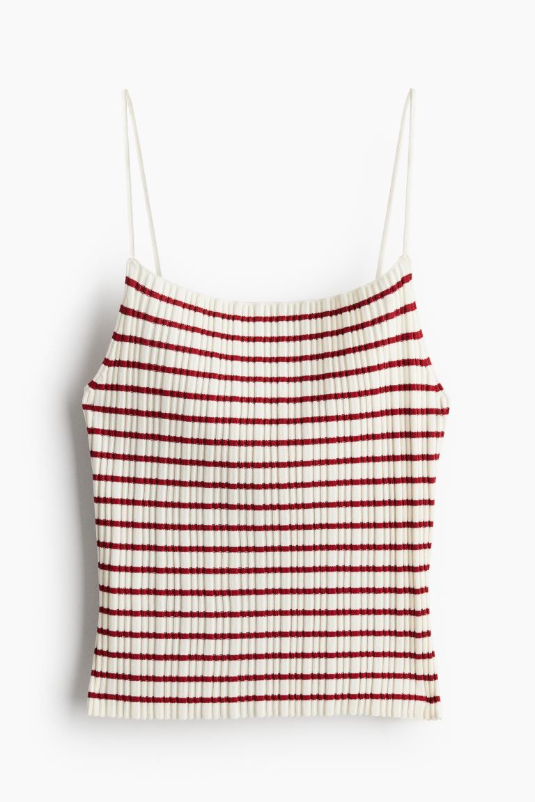 Rib-knit Tank Top | H&M (US + CA)