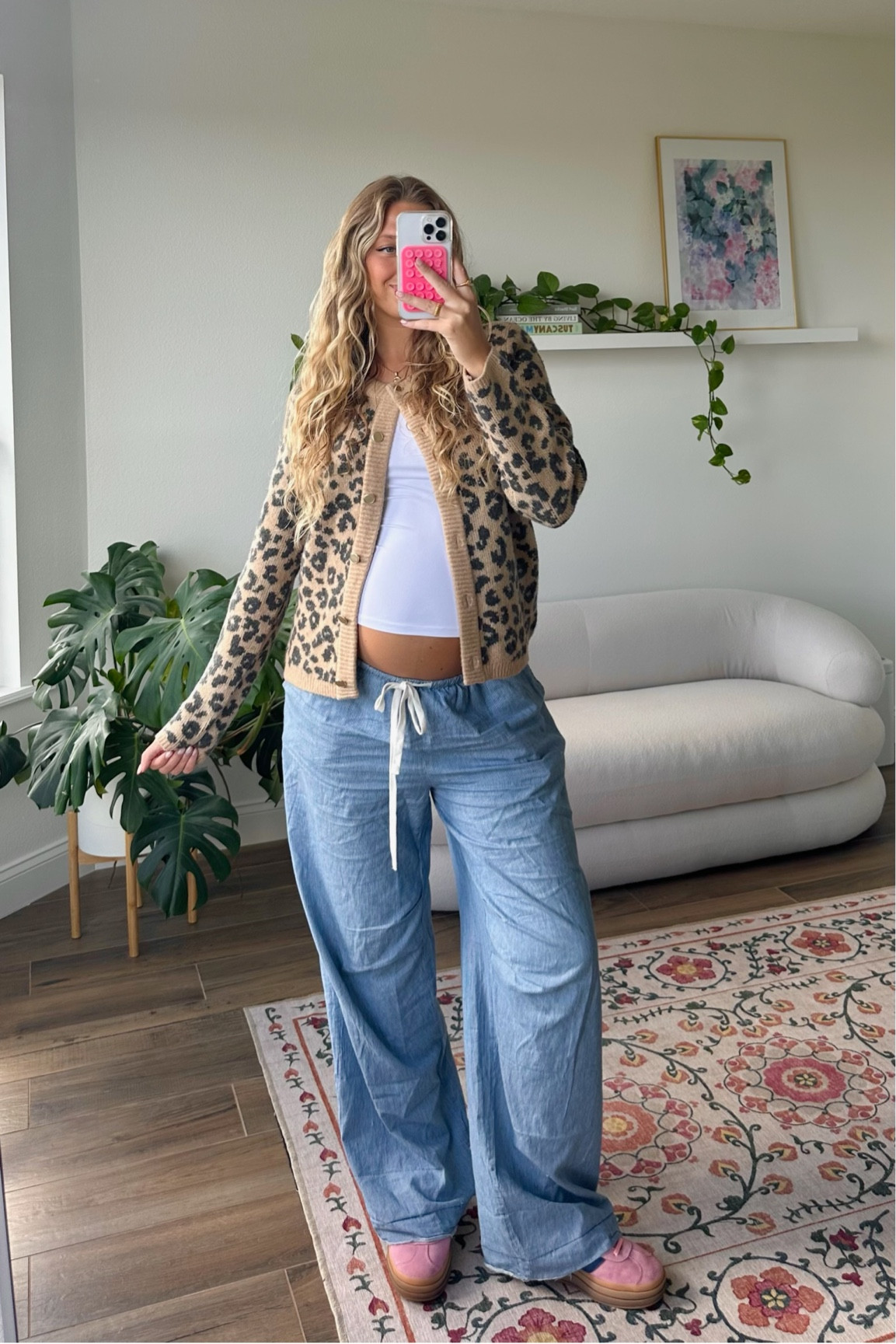 sunday ootd:) 

leopard print, Abercrombie, drawstring jeans, maternity, pregnancy, adidas gazelle, fall outfit 

#LTKBump #LTKSeasonal #LTKStyleTip