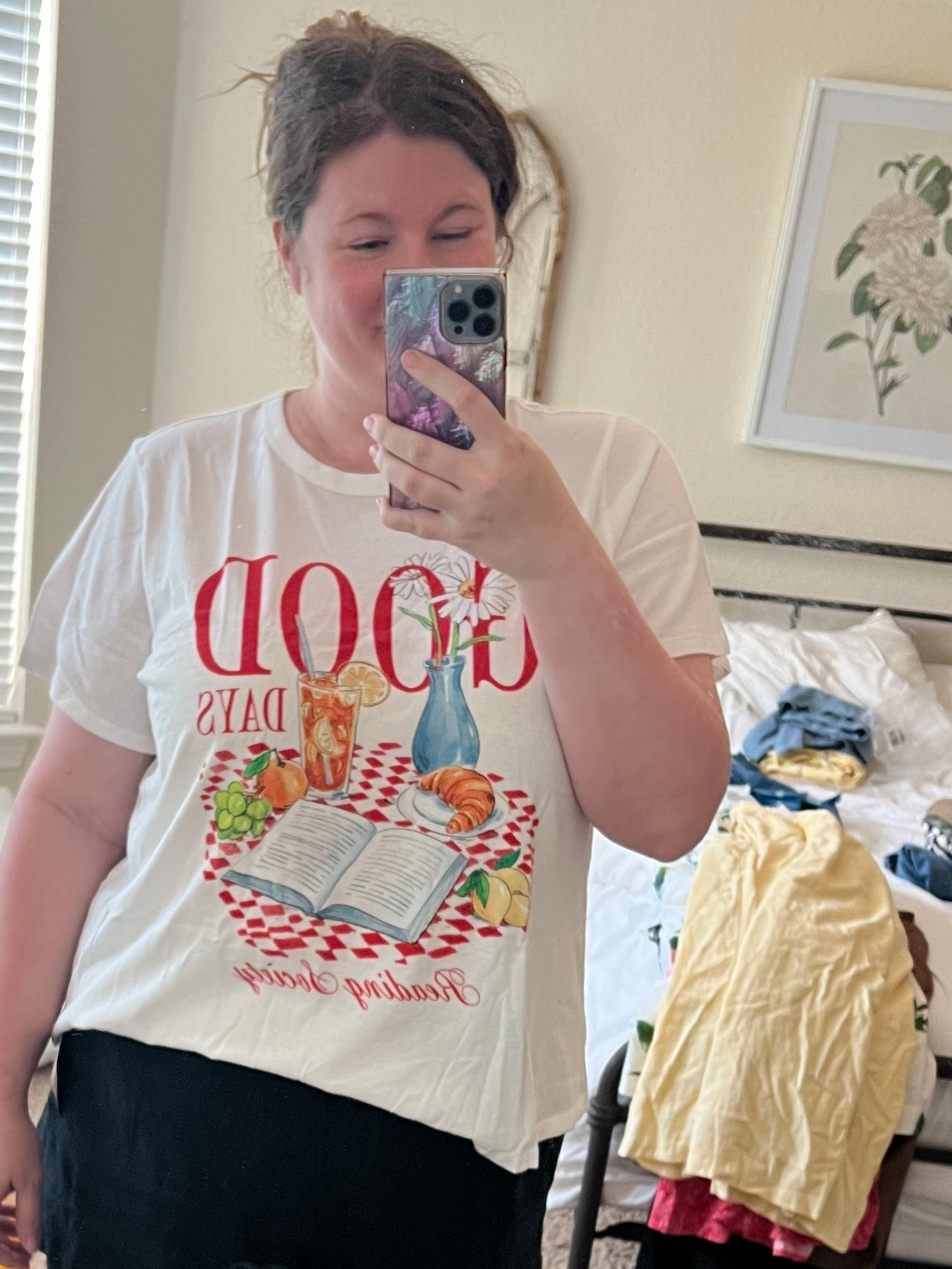 This graphic tee is on sale for $5 right now in case any other book nerds need it 🤓! It says Good Days Reading Society  

#LTKSaleAlert #LTKFindsUnder50 #LTKPlusSize