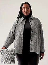 Textured Shirt Jacket | Athleta