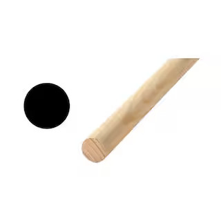6408U 1/2 in. x 1/2 in. x 48 in. Hardwood Round Dowel 10001804 - The Home Depot | The Home Depot
