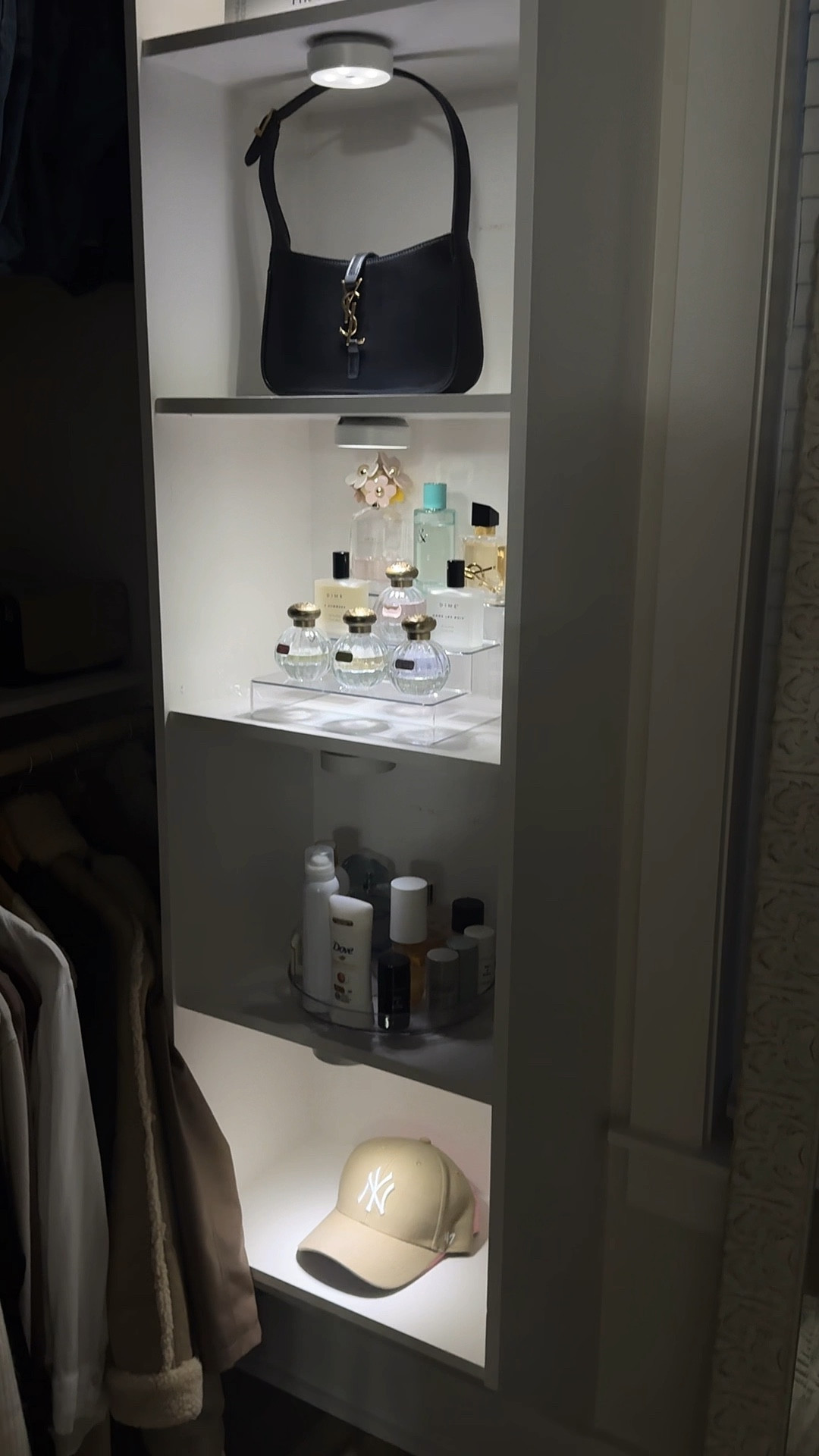 Closet Inspiration 🤌🏼✨🖤

#closet #dreamcloset #closetorganization #ysl #aesthetic 

#LTKhome #LTKstyletip #LTKVideo