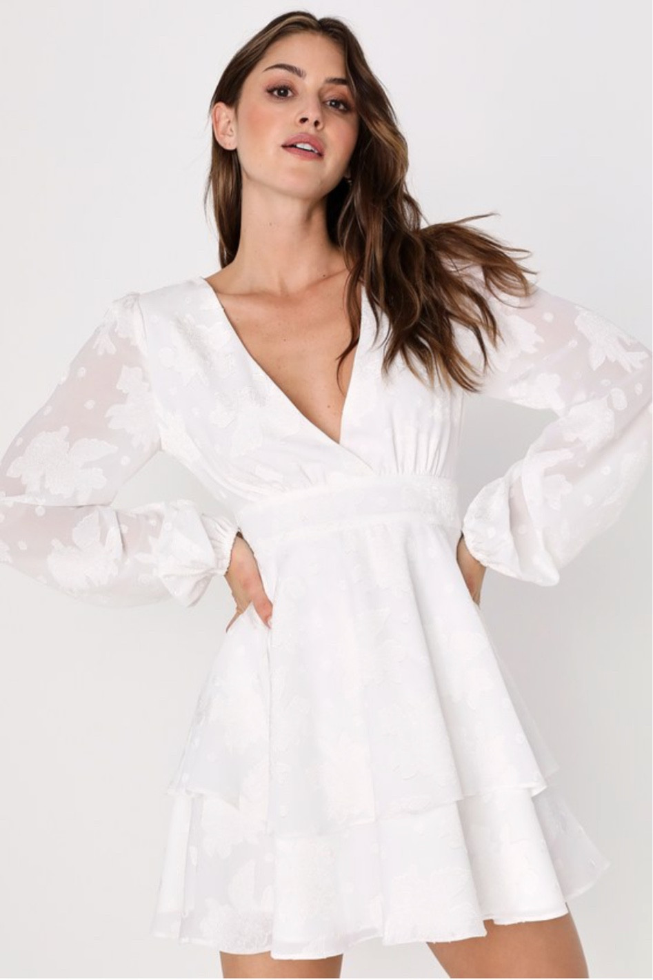 Love this for a bridal shower or engagement party!

Bride to be | engagement party | engaged | engagement dress | white mini dress | bridal shower outfit | floral white dress | wedding outfit 

#LTKunder100 #LTKstyletip #LTKwedding