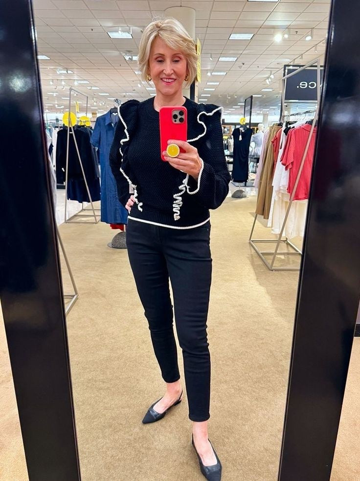 A little drama never hurt 😉✨
Tried on this ruffle statement sweater at the Nordstrom Anniversary Sale and instantly fell for the feminine flair. Paired it with classic black skinnies for a look that’s equal parts chic and playful. #NordstromAnniversarySale #Over40Style #StatementSweater #FallPreview #DressingRoomDiaries


#LTKSaleAlert #LTKOver40 #LTKSeasonal