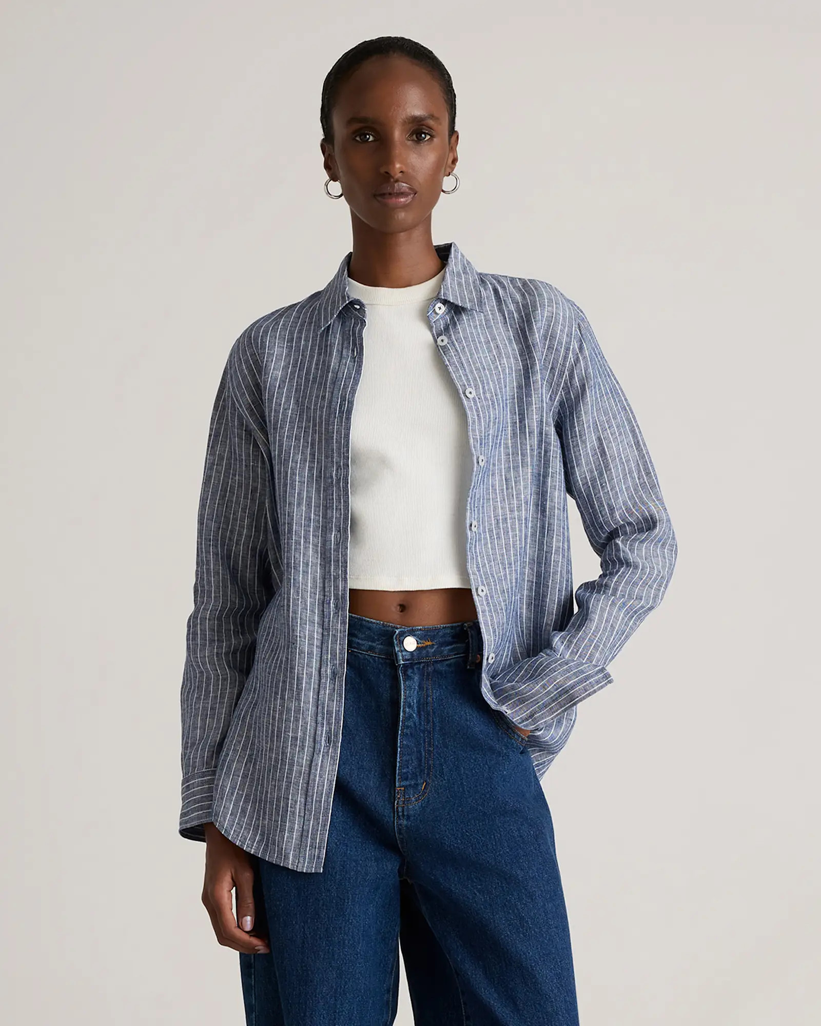 100% European Linen Long Sleeve Shirt | Quince