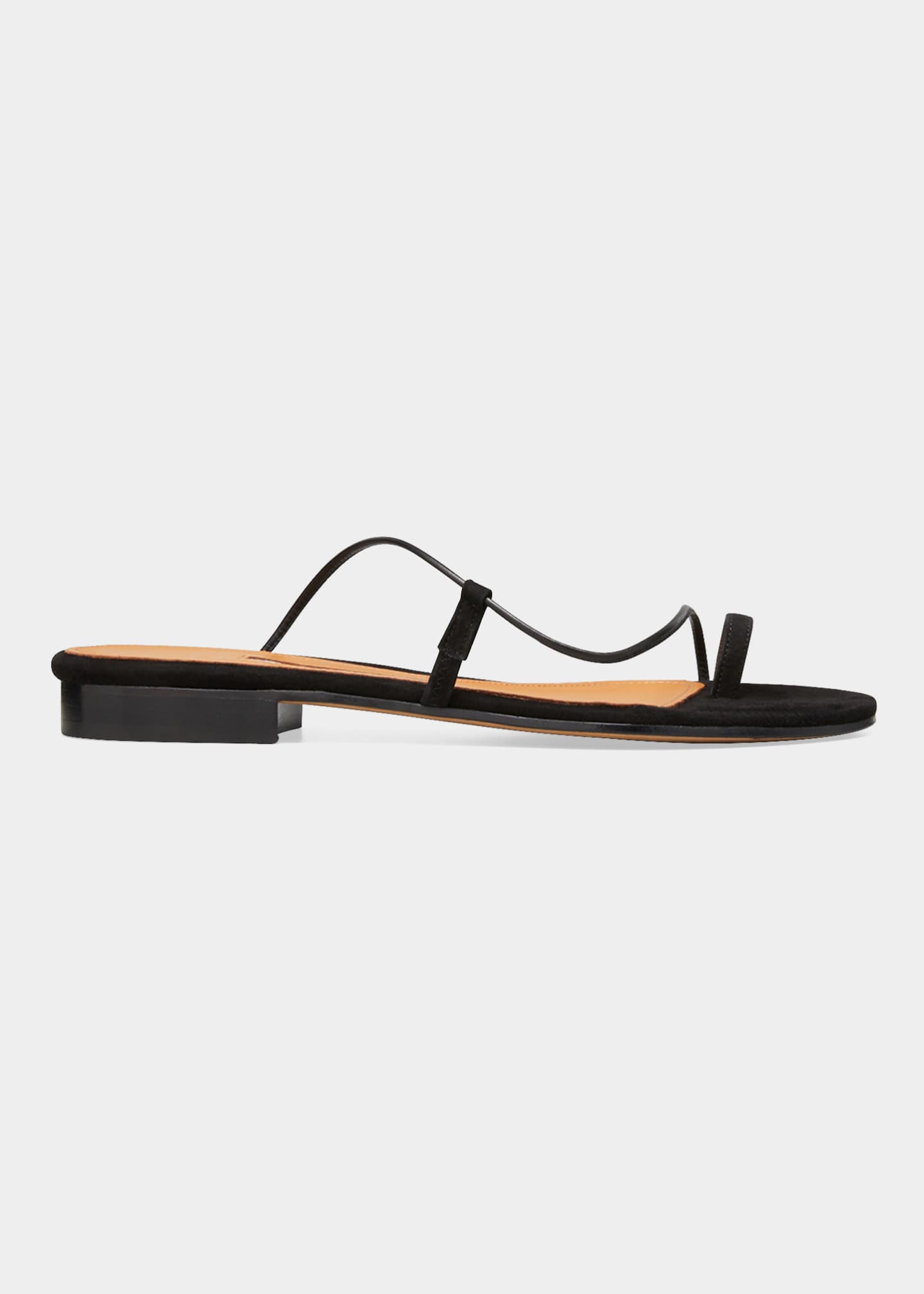 Emme Parsons Susan Toe-Ring Leather Slide Sandals | Bergdorf Goodman