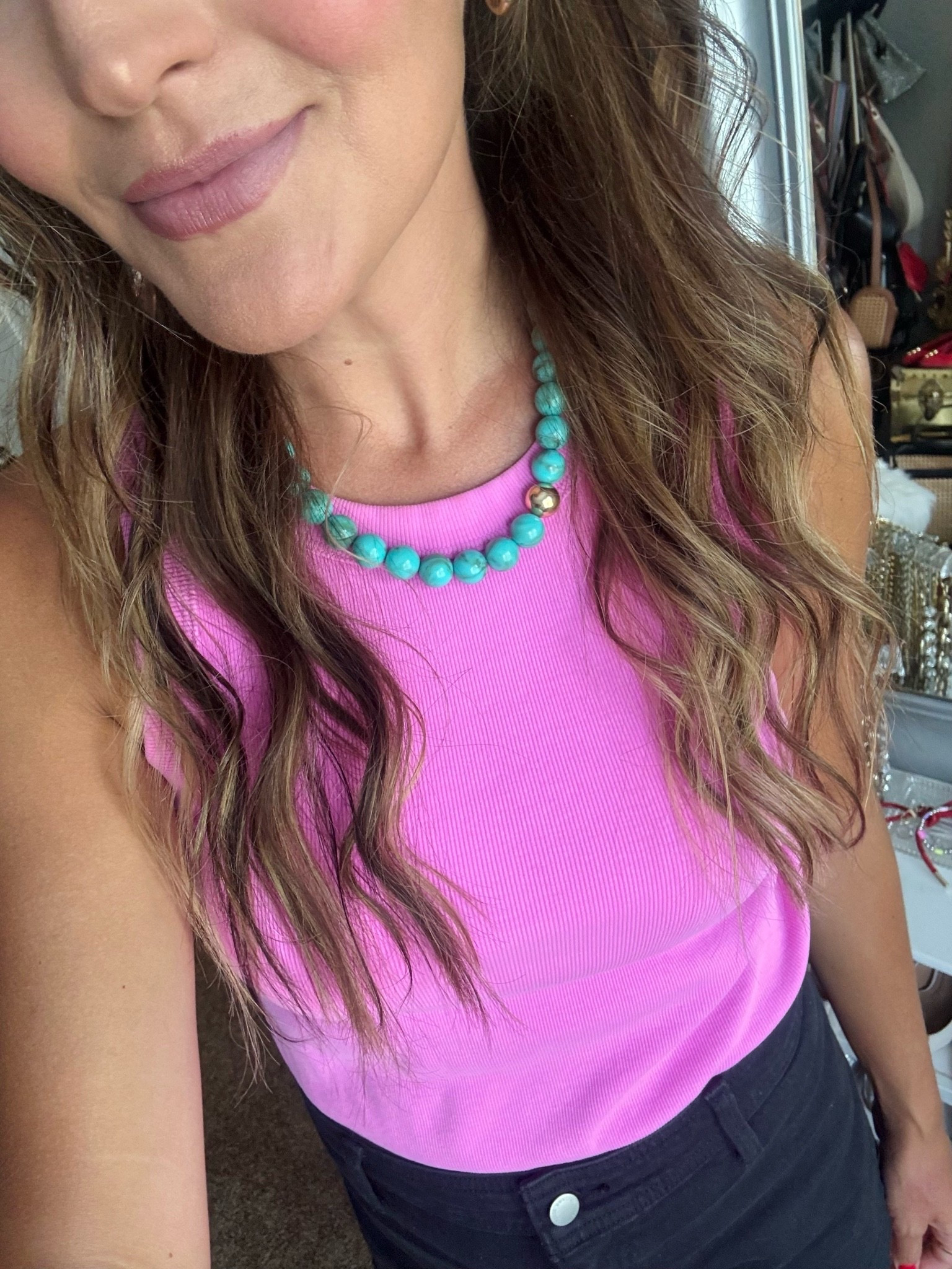 ASK ME ABOUT MY BLUE BALLS 🤩
🩵🩵🩵🩵

Had to buy the colorful one too ❤️🧡💛💚🩵💜🩷


Beaded necklace, resin jewelry, turquoise

#LTKootd