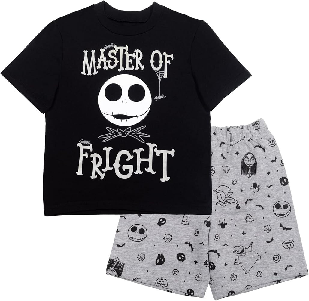 Disney Nightmare Before Christmas Jack Skellington Baby T-Shirt and Shorts Outfit Set Infant to B... | Amazon (US)