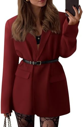 BTFBM Blazers for Women 2026 Spring Business Casual Clothes Open Front Oversized Winter Coats Wor... | Amazon (US)