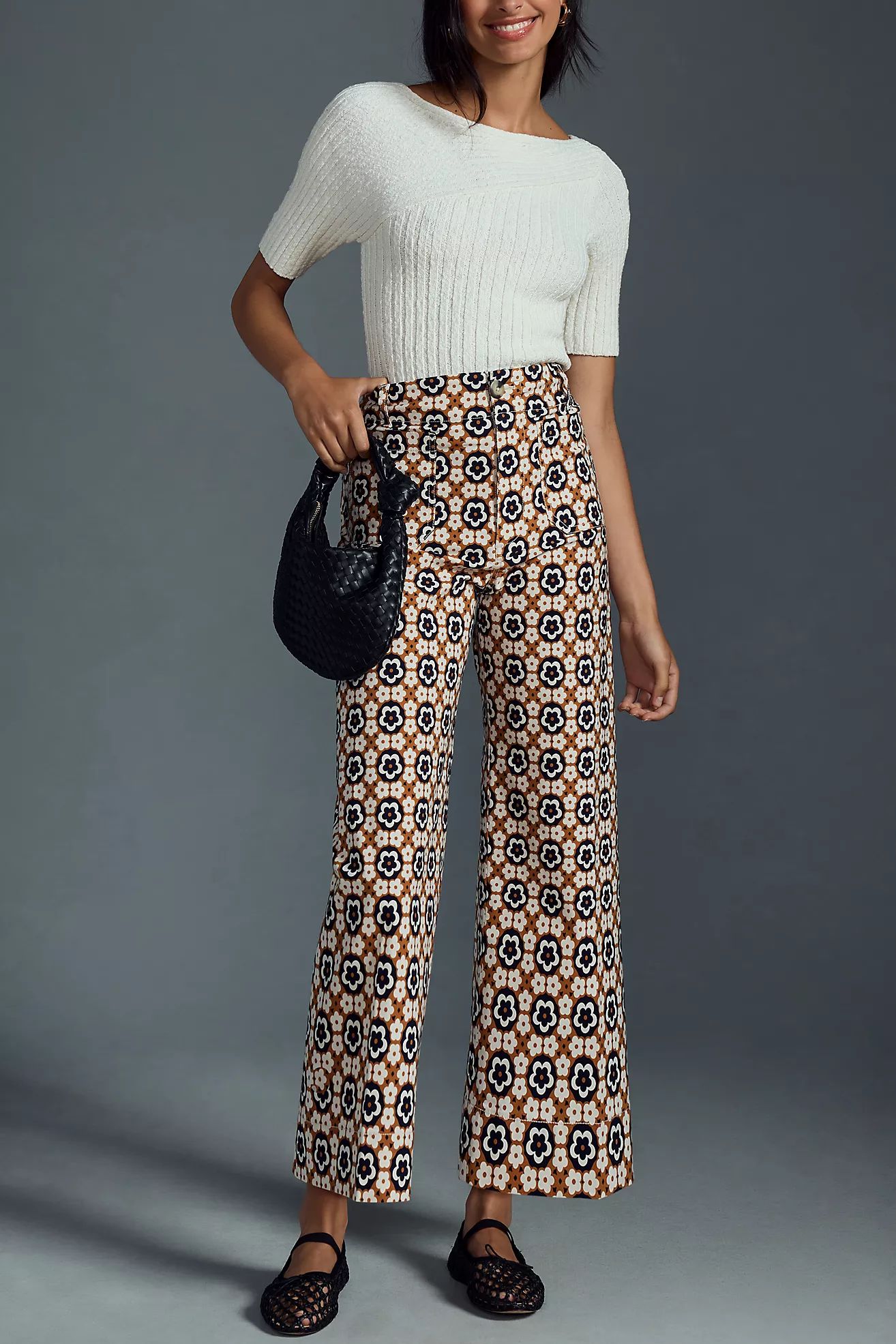 The Colette Cropped Wide-Leg Pants by Maeve | Anthropologie (US)