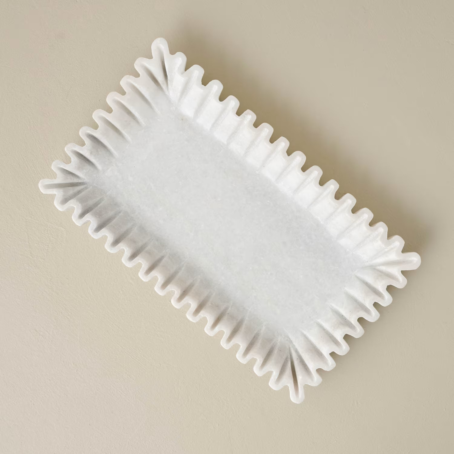 Ruffled Marble Tray | Magnolia