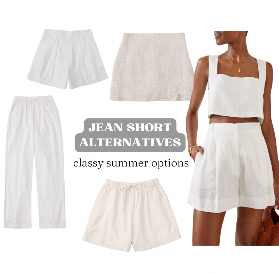 If you’re going for a more adult sophisticated look this summer, here are some great classy but super comfortable options! Jean shorts can be so hard to style and super uncomfy/swampy in the summer. Try these out instead! 🫶🏼

#LTKstyletip #LTKunder100 #LTKSeasonal