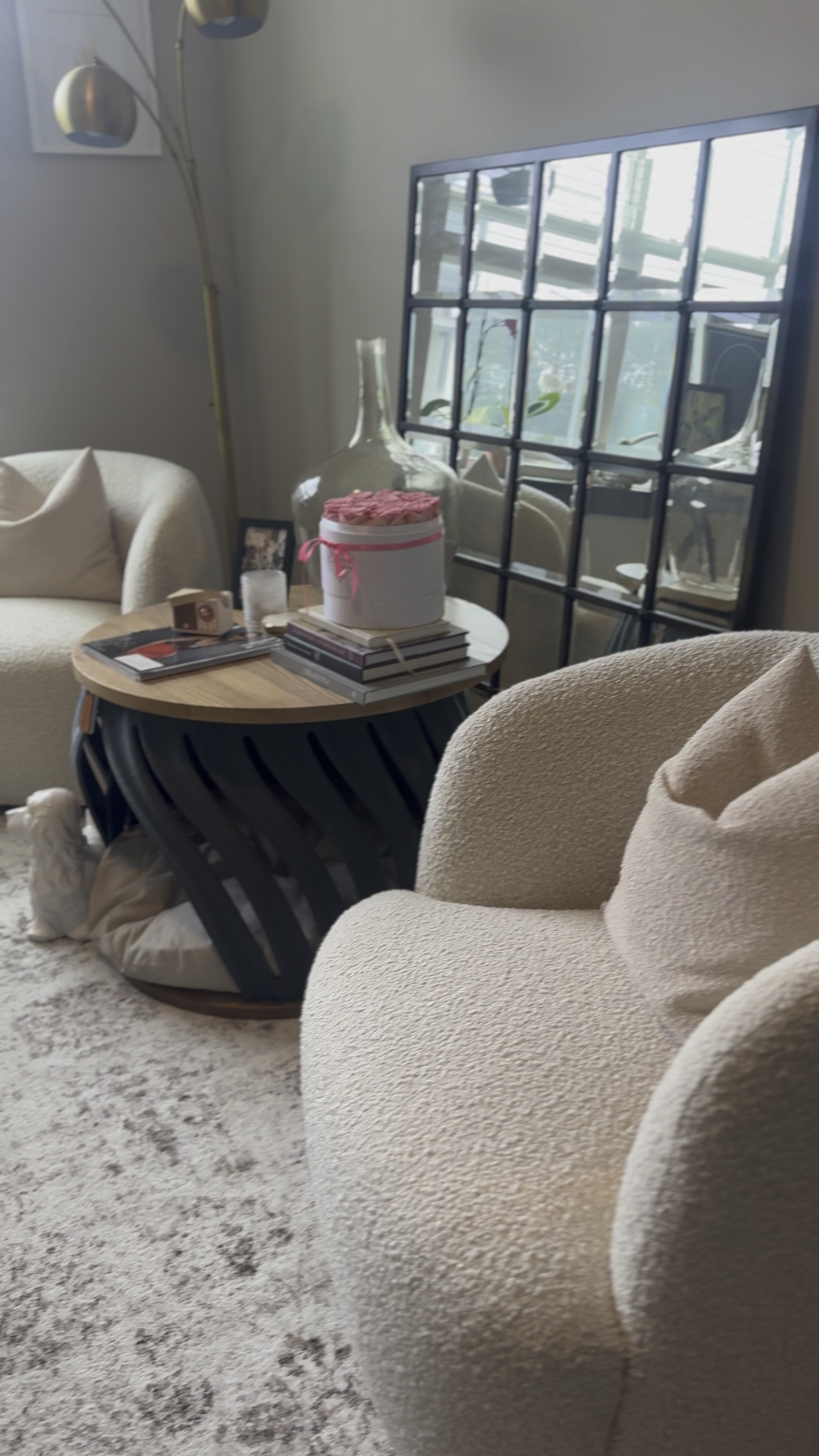 Goop Bouclé Swivel Chairs. CB2

#LTKstyletip #LTKhome #LTKSeasonal