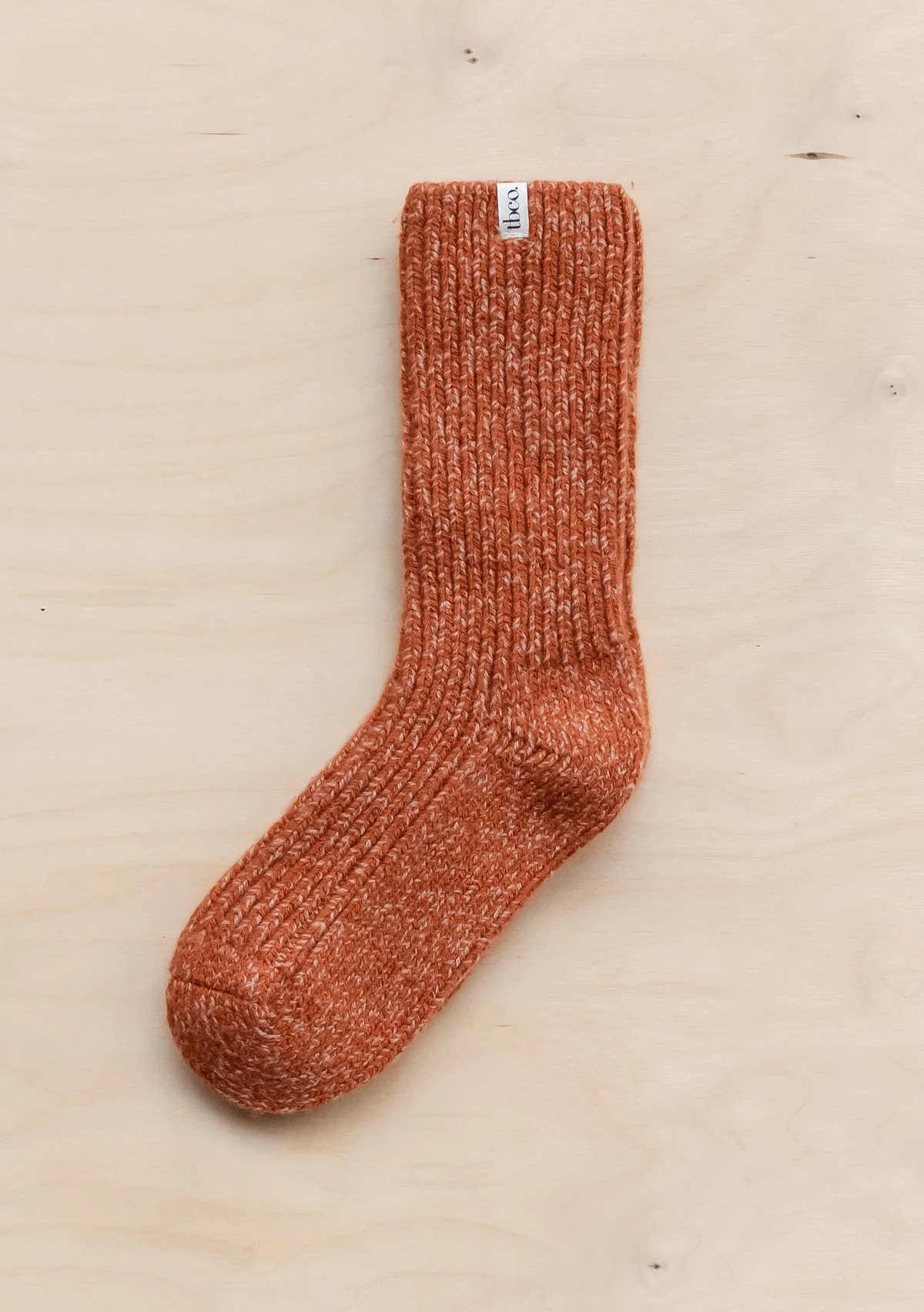 Cashmere & Merino Socks in Rust Fleck | The Tartan Blanket Co.