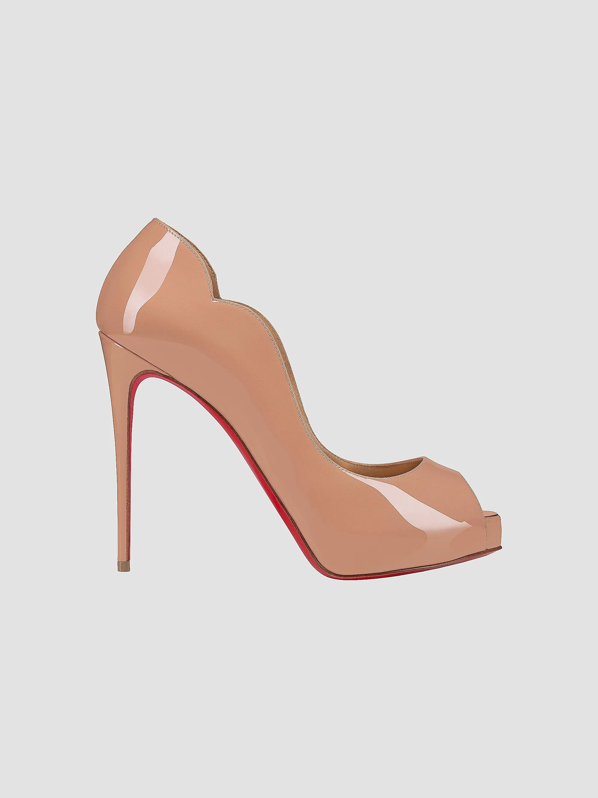 Christian Louboutin Hot Chick Alta 120MM Patent Leather Pumps | Saks Fifth Avenue | Saks Fifth Avenue