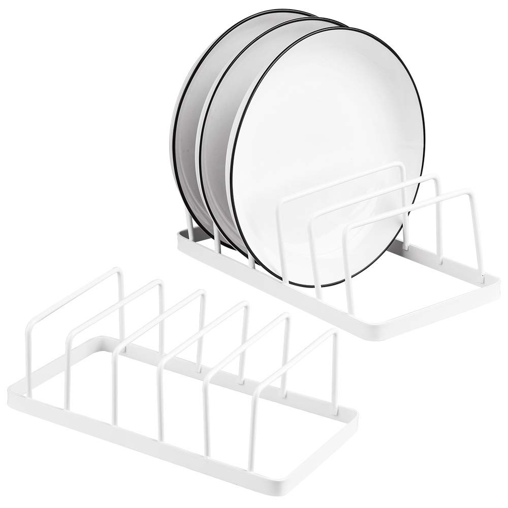 Tomorotec Dish Plate Storage Drainboard 2-Pack, Alloy Steel Kitchen Pot Lid Holder Dish Plate Dry... | Amazon (US)