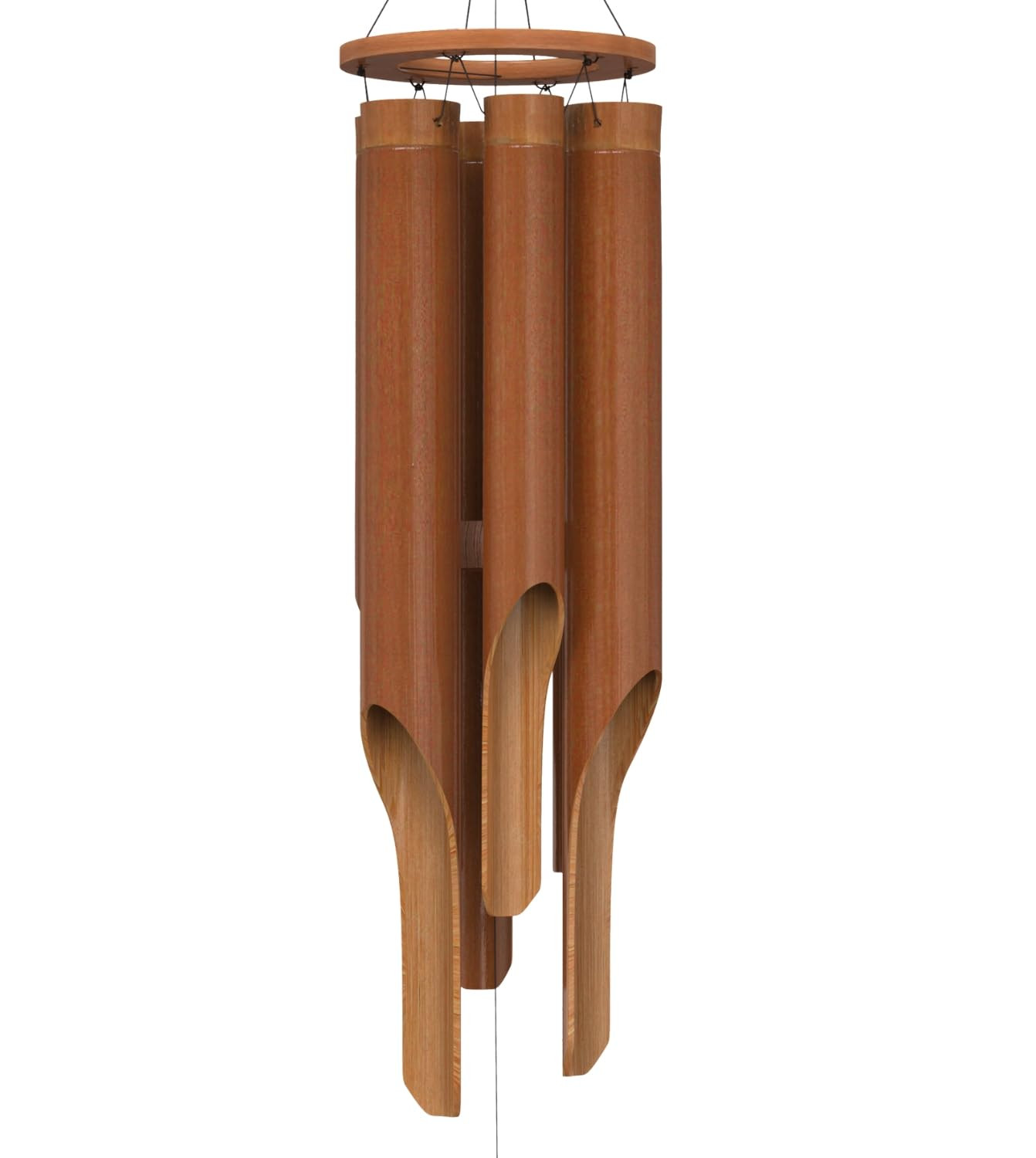 Classic Bamboo Wind Chimes - Outside Outdoor Wood Wooden Windchimes, Large, Handcrafted with Calm... | Amazon (US)