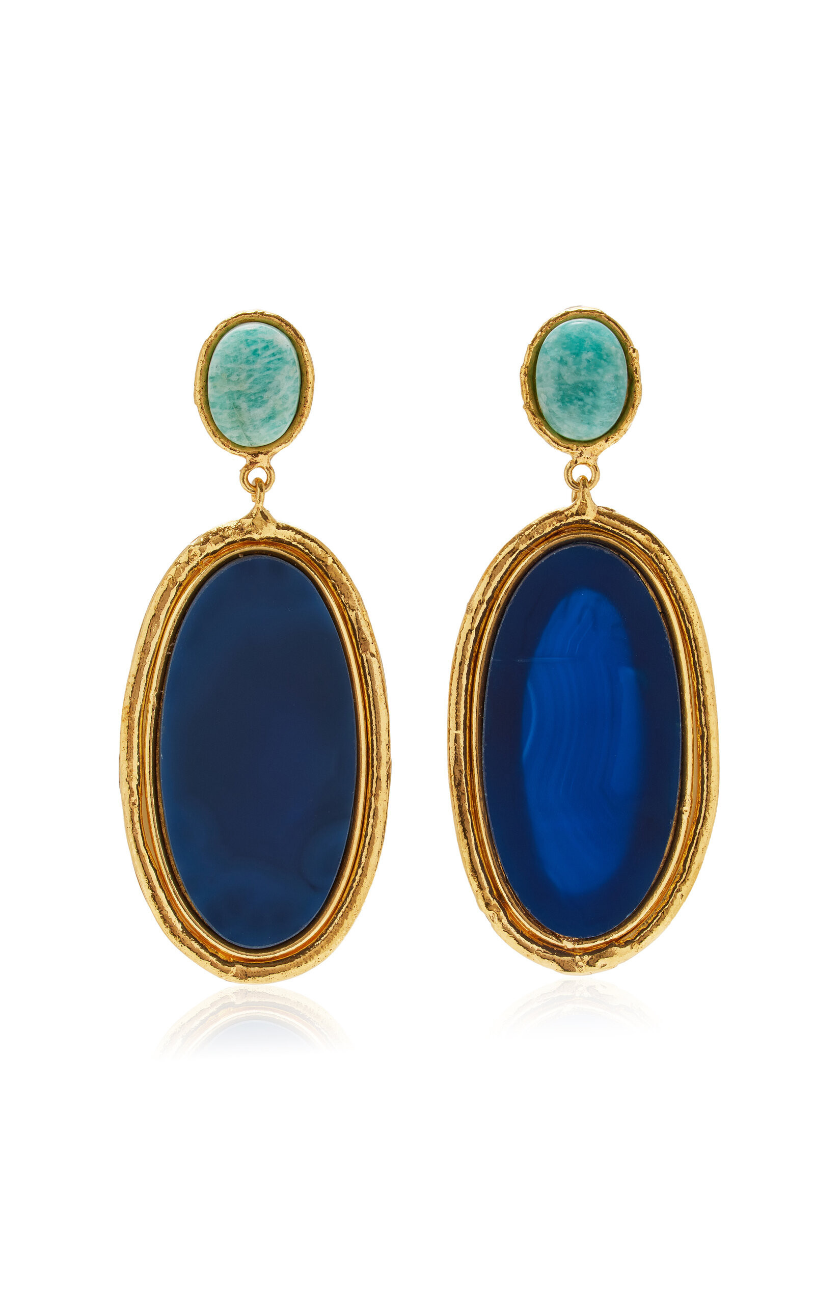 Sylvia Toledano - Dakota 22K Gold-Plated Earrings - Blue - OS - Moda Operandi - Gifts For Her | Moda Operandi (Global)