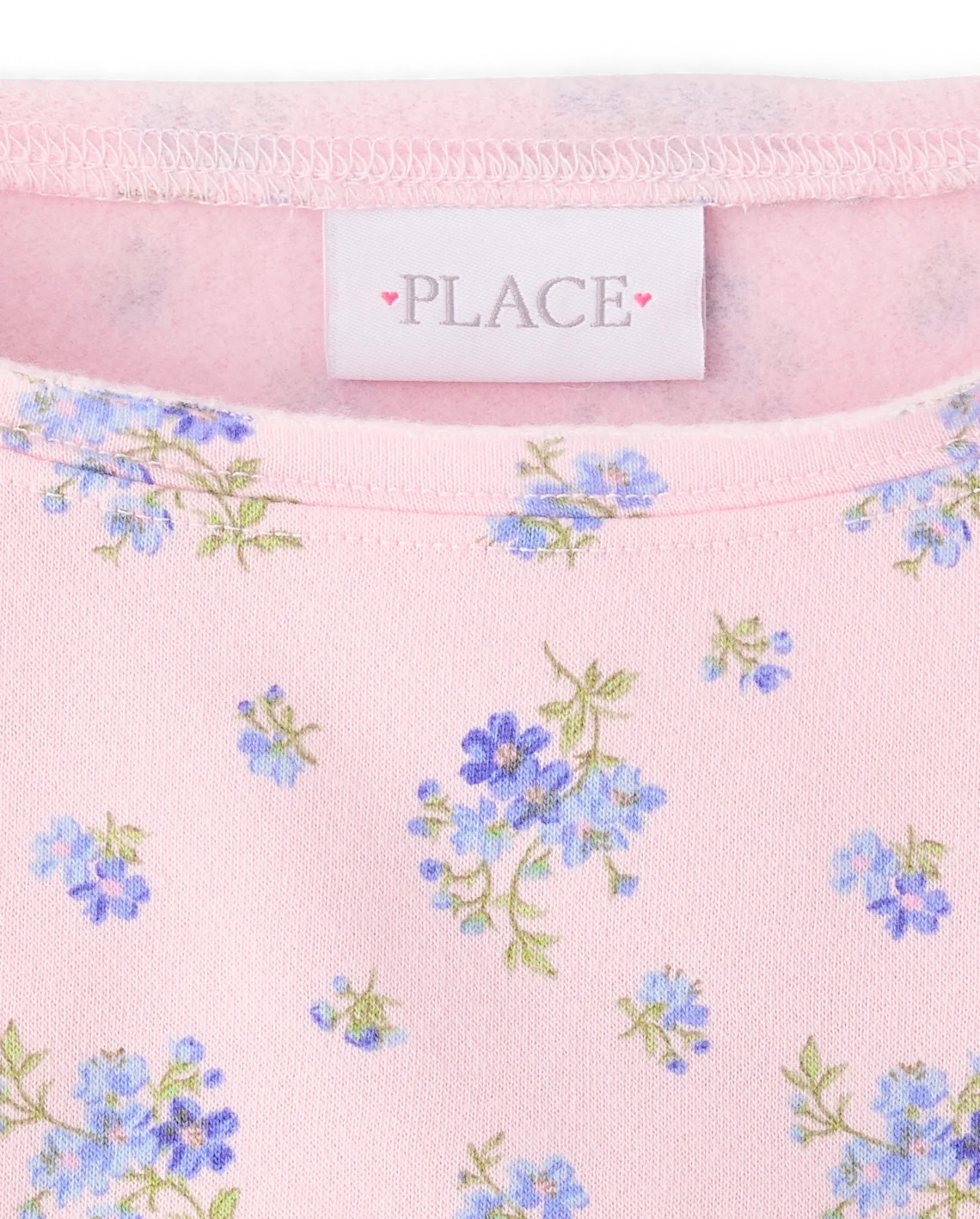 Girls Floral Off Shoulder Fleece Sweatshirt - pink | The Children's Place