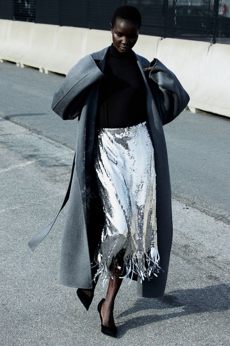 Fringed Sequin Skirt | H&M (US + CA)